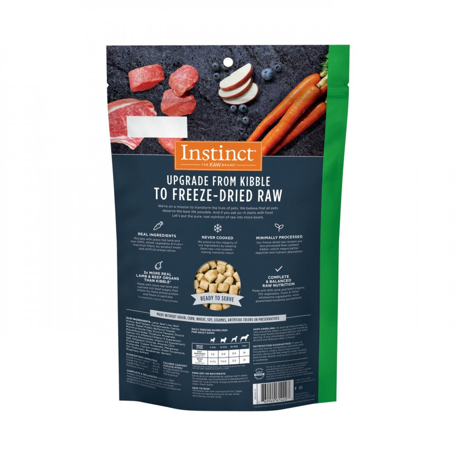 *S.O. - Up to 3 Week Wait* Instinct - FD Raw Meals Grass-Fed LAMB Dog Food - (9oz)