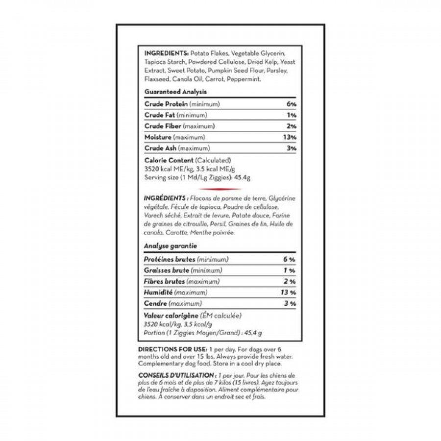 LocalID_70409 KONG - Ziggies Enhanced Dog Treat - MEDIUM/LARGE - 227GM (8oz)