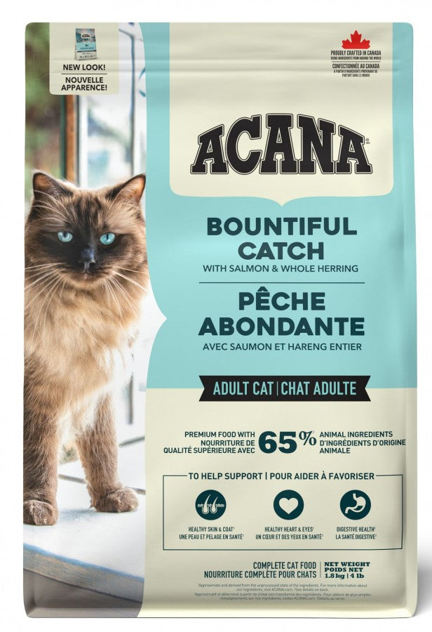 Champion Foods - Acana BOUNTIFUL CATCH Dry Cat Food - 1.8KG (4lb)