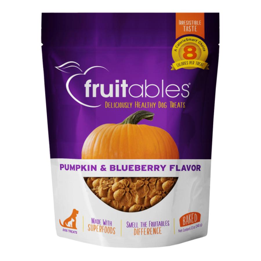 Fruitables - PUMPKIN & BLUEBERRY Crunchy Dog Treats - 340GM (12oz)