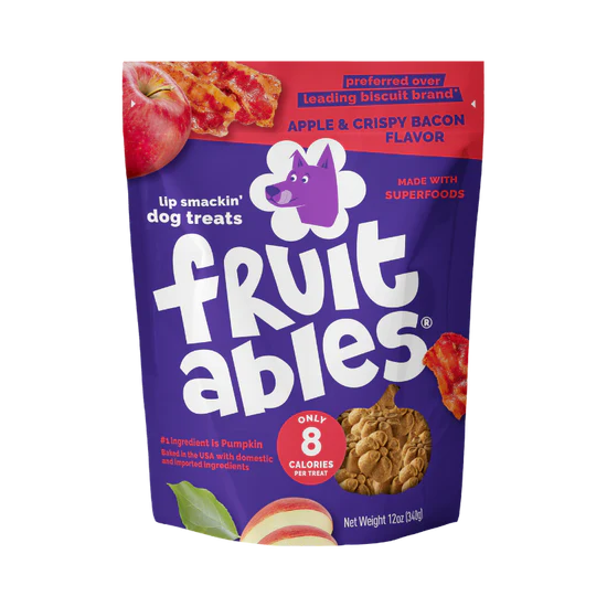 LocalID_71420 Fruitables - CRISPY BACON and APPLE Crunchy Dog Treats - 198GM (7oz)