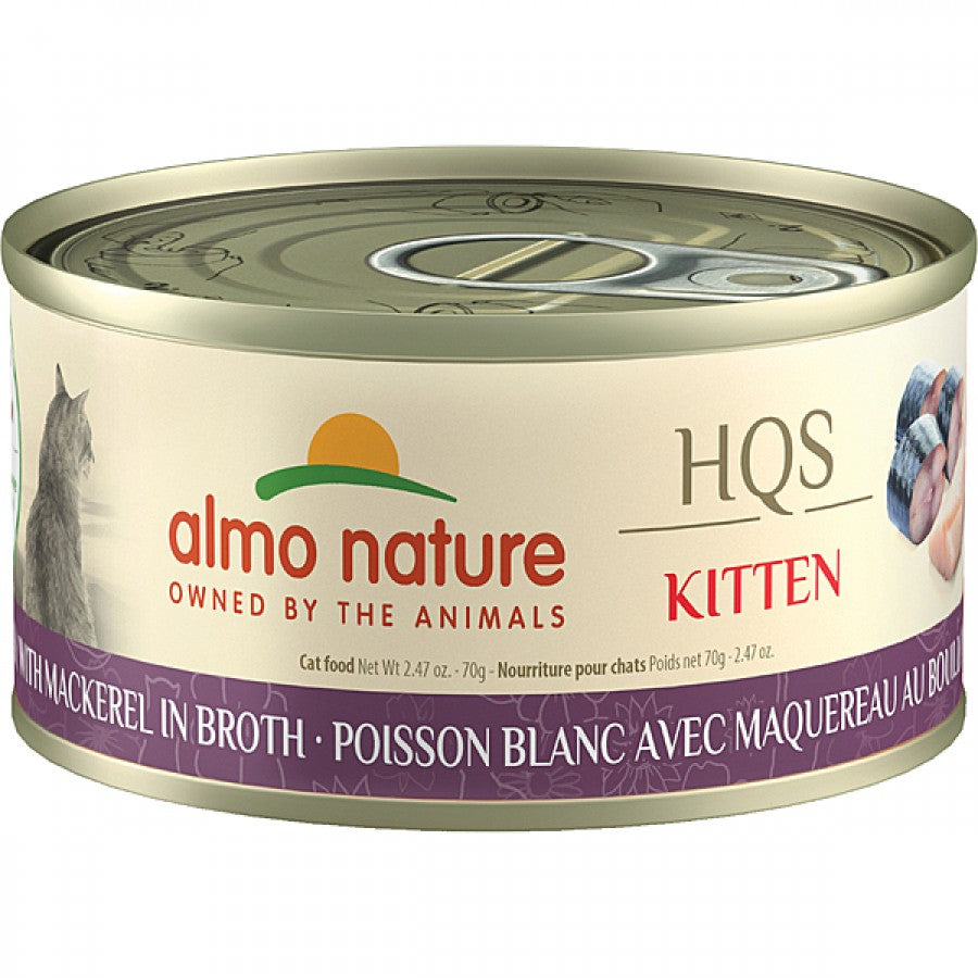 Almo Nature - WHITEFISH with MACKEREL in BROTH Kitten Wet Food - 70GM (2.47oz)