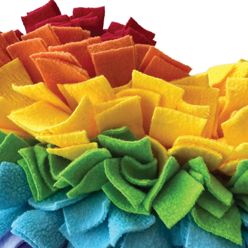 FouFou Brands - One Love Snuffle Mat - RAINBOW HEART - 28CM (11in)