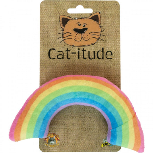 Amazing Pet - Rainbow Plush Cat Toy - ASSORTED - 15CM (6in)