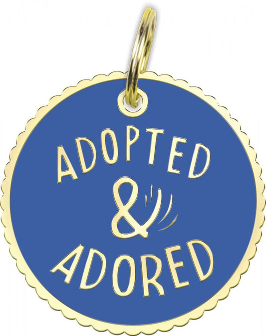 LocalID_70488 Primitives by Kathy - Adopted & Adored Collar Charm - 2.5CM (1in)