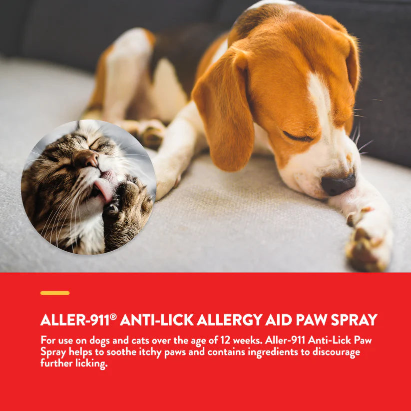 NaturVet - Aller-911 Anti-Lick Paw Spray - 236ML (8oz)