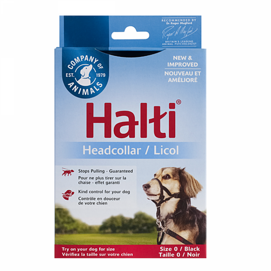 LocalID_66509 Company of Animals - Halti Nylon Head Collar - BLACK - Size 0