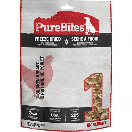 *S.O. - Up to 2 Week Wait* Purebites - Freeze Dried CHICKEN BREAST Dog Treat - 175GM (6.2oz)