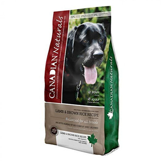 Canadian Naturals - VALUE LAMB and BROWN RICE Dry Dog Food - 11.3KG (25lb)