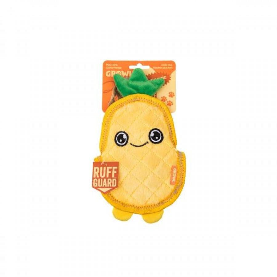 LocalID_69436 Growl - Flip Floppz Pineapple Dog Toy - YELLOW - 22CM (8.6in) 