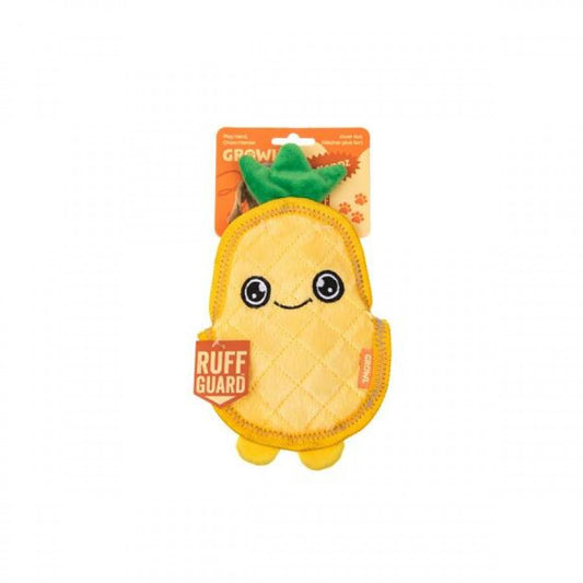LocalID_69436 Growl - Flip Floppz Pineapple Dog Toy - YELLOW - 22CM (8.6in) 