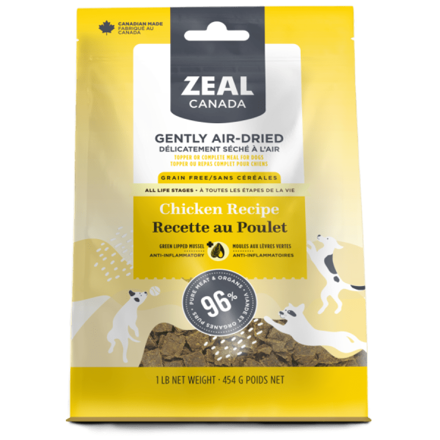 Zeal CND - Dog GF Air-Dried CHICKEN Dog Food - 454GM (1lb)