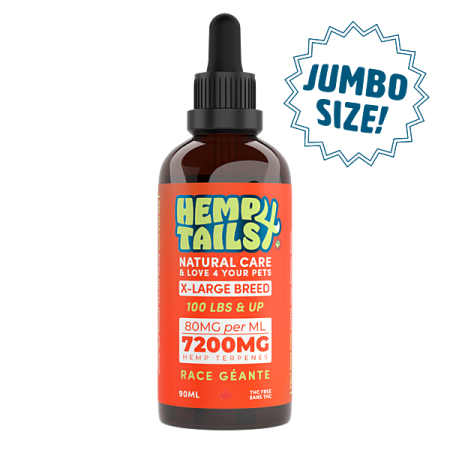 Hemp 4 Tails - Hemp Seed Oil XLarge Breed - 7200MG/90ML