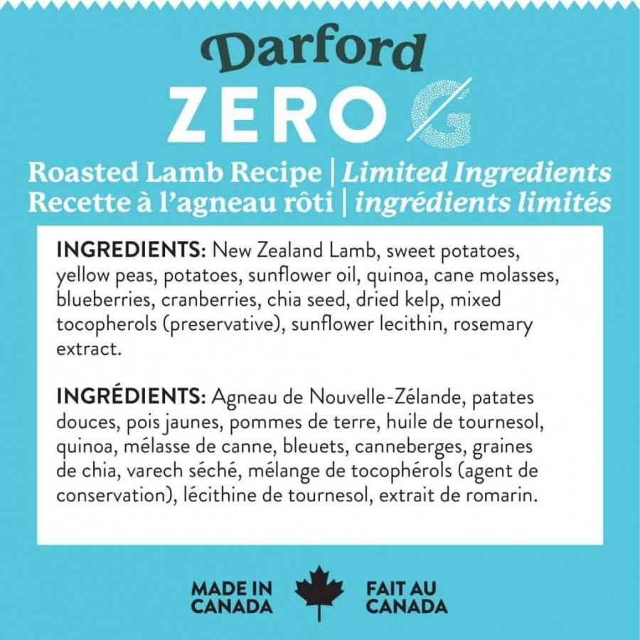 LocalID_68223 Darford - Zero/G ROASTED LAMB Recipe Minis Dog Treat - 170GM (6oz)