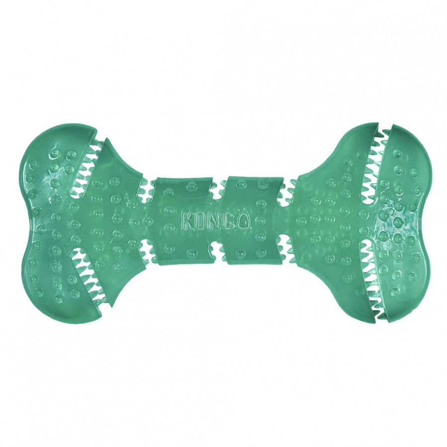 KONG - Squeezz Dental Bone Dog Toy - MEDIUM - 15.5CM (6in)