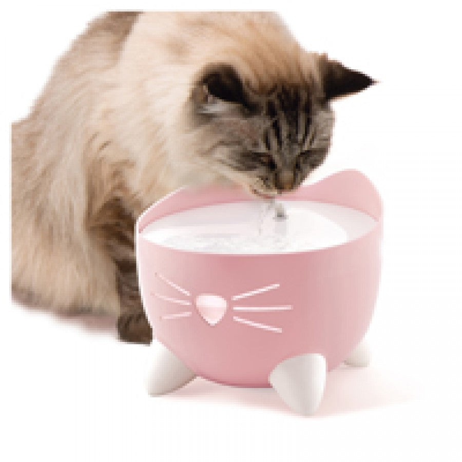 LocalID_56667 Catit - PIXI Cat Drinking Fountain - Light Pink - 2.5L (85oz)