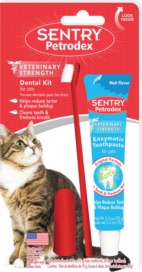 *S.O. - Up to 2 Week Wait* Sentry - Petrodex Enzymatic Dental Kit - CAT - 70GM (2.5oz)