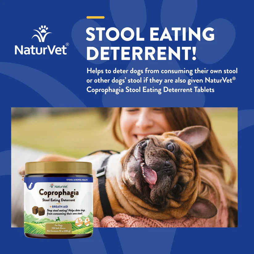 NaturVet - Soft Chew Coprophagia Deterrent & Breath - 286GM (10oz) - 130CT