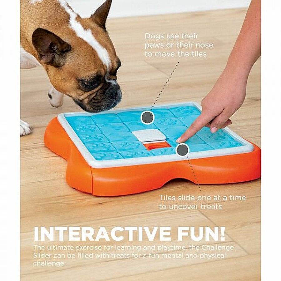 LocalID_69965 Nina Ottosson - Challenge Slider Puzzle Dog Toy - MULTICOLOUR - 37x37x5CM (14.57x14.57x1.97in)