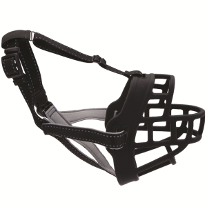 LocalID_15239 Coastal - Soft Basket Dog Muzzle - Black - Size 3