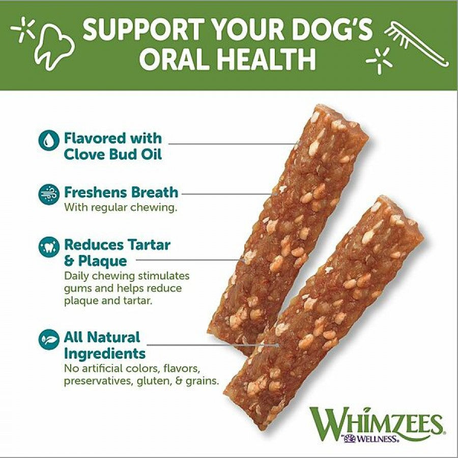 LocalID_69059 Whimzees - VEGGIE STRIP Dental Chew - MEDIUM - 15CM (6in) - 14PK