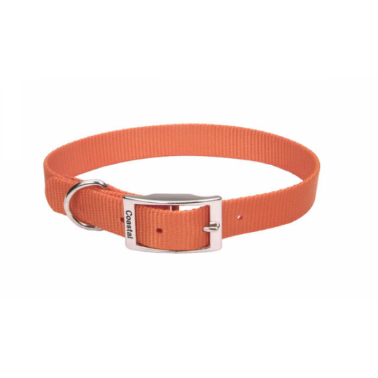 *DISC* Coastal - Standard Nylon Collar - SUNSET ORANGE - 1 x 20in