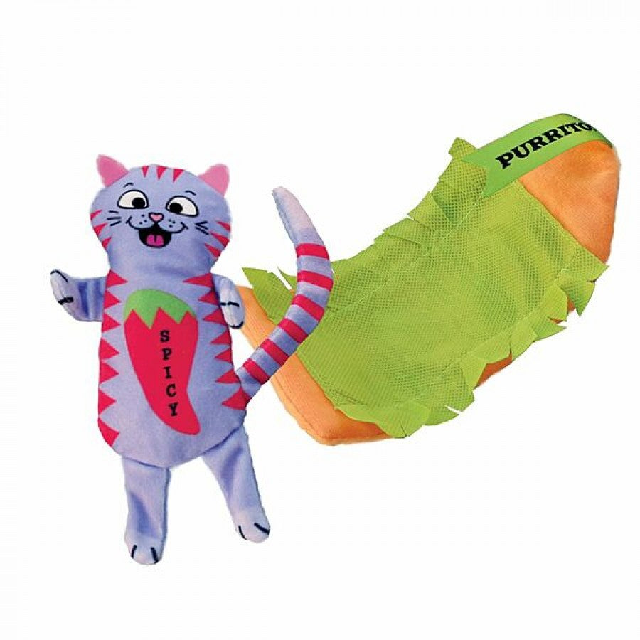 *S.O. - Up to 2 Week Wait* KONG - Pull-A-Partz Purrito Cat Toy - 15CM (6in)