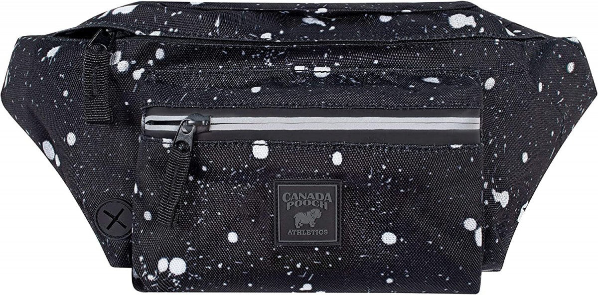 *S.O. - Up to 3 Week Wait* Canada Pooch - The Everything Fanny Pack - Black Splatter - one Size