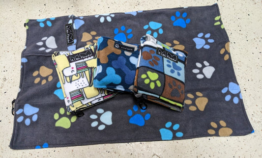 A Little Pawpular - Fleece and Ripstop Patio Pawket - Assorted Patterns - SMALL - 18x27IN