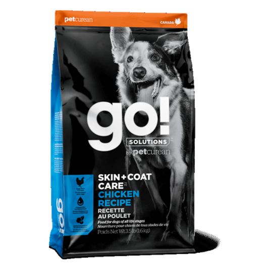 Petcurean - GO! Skin and Coat CHICKEN Dry Dog Food - 5.4KG (12lb)