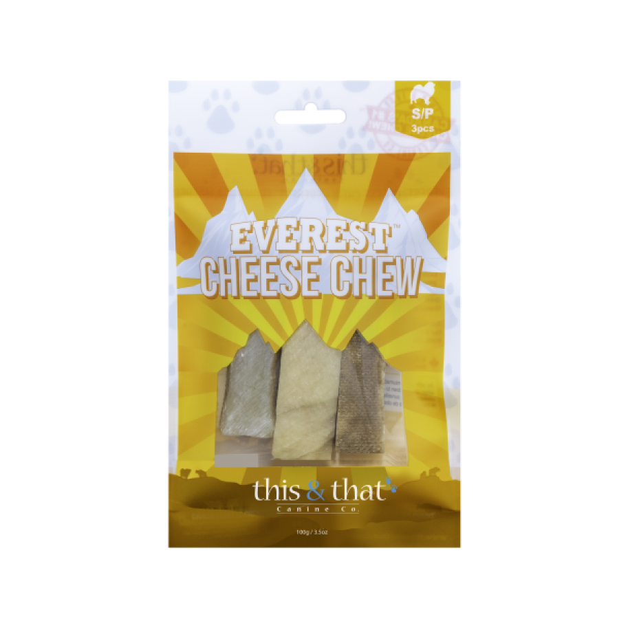 LocalID_69907 This & That - Everest CHEESE Chew Dog Treat - SMALL - 100GM (3.5oz) - 3PK