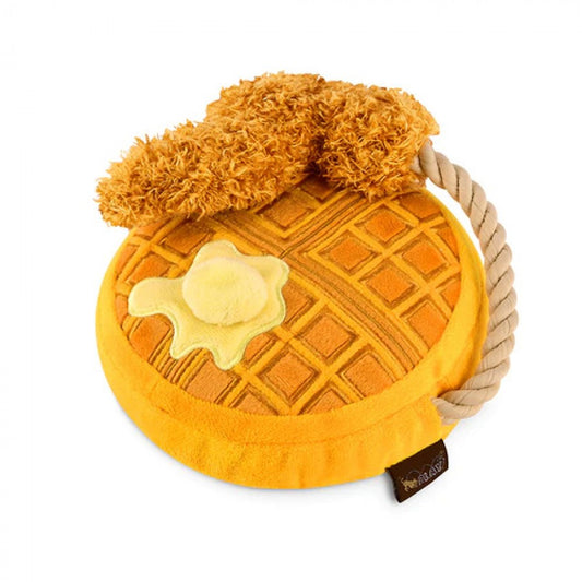 PLAY - Barking Brunch - Chicken & Woofles Dog Toy - 18CM (7in)