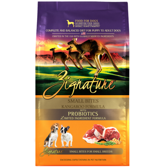 LocalID_56622 Zignature - LID GF Kangaroo Dog Food - SMALL BITES - 1.81KG (4lb)