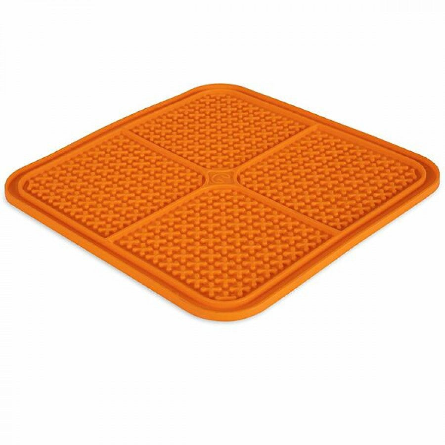 *S.O. - Up to 2 Week Wait* Pet Zone - Boredom Busters Indulge Lick Mat - ORANGE - XLARGE - 28CM (11in)