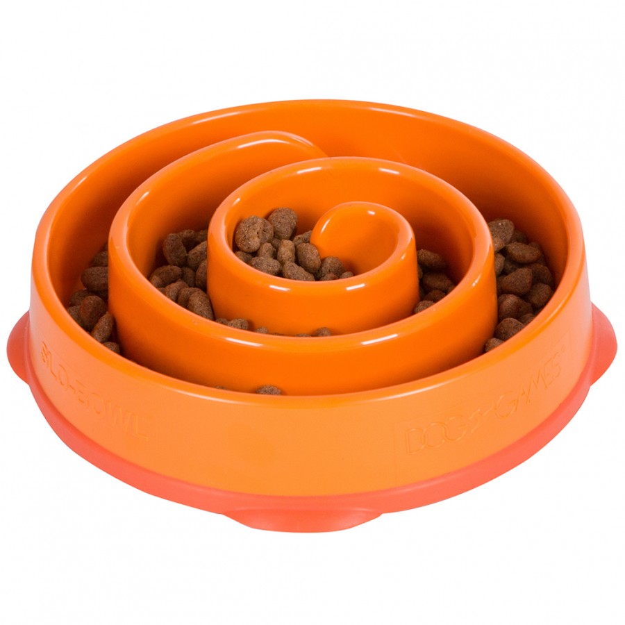 Outward Hound - Fun Feeder Coral - ORANGE - MEDIUM - 21CM (8.3in)