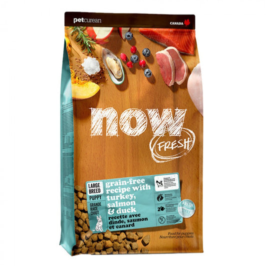 LocalID_44145 Petcurean - NOW Turkey Salmon Duck LARGE BREED PUPPY Food - 11.34kg