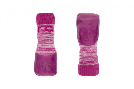 LocalID_64538 RC Pets - Sport PAWks Dog Socks - MULBERRY HEATHER - LARGE