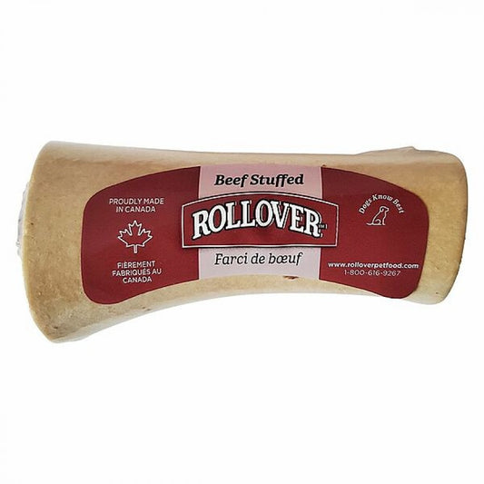 LocalID_56469 Rollover - Stuffed Bone BEEF Dog Chew - SMALL - 10-15CM (4-6in)