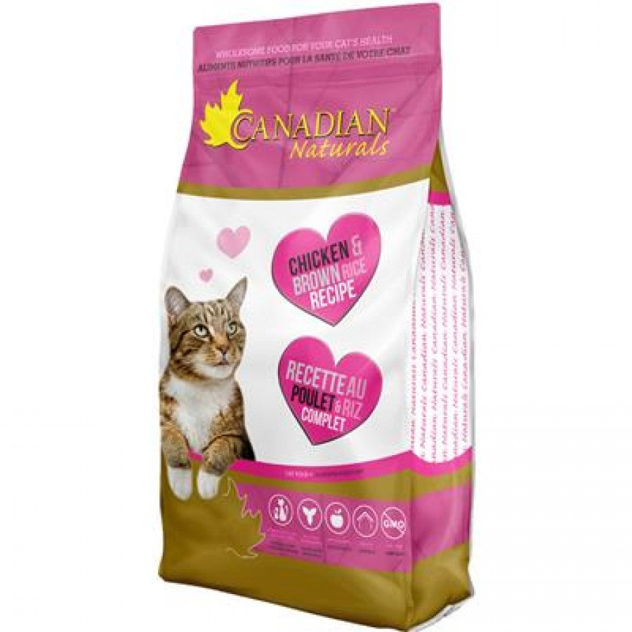 Canadian Naturals - CHICKEN & BROWN RICE Recipe Dry Cat Food - 6.8KG (15lb)