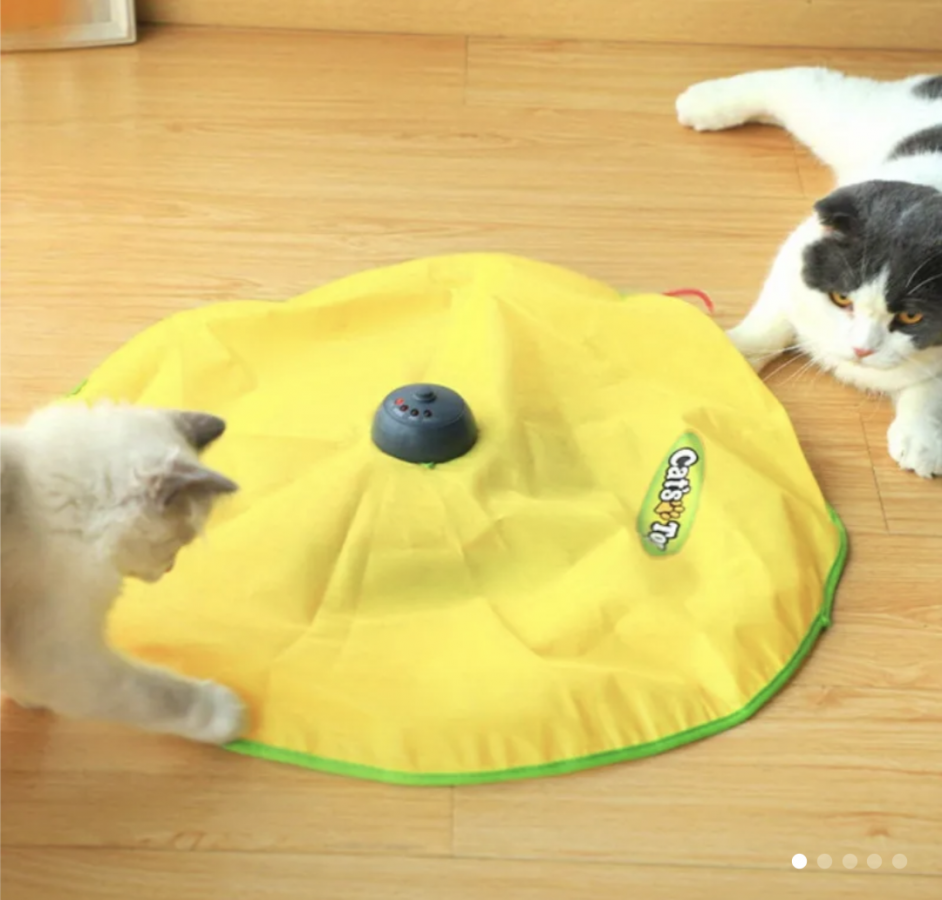 WingPet - Interactive Under Blanket Cat Toy - YELLOW - 57CM (22.5in)