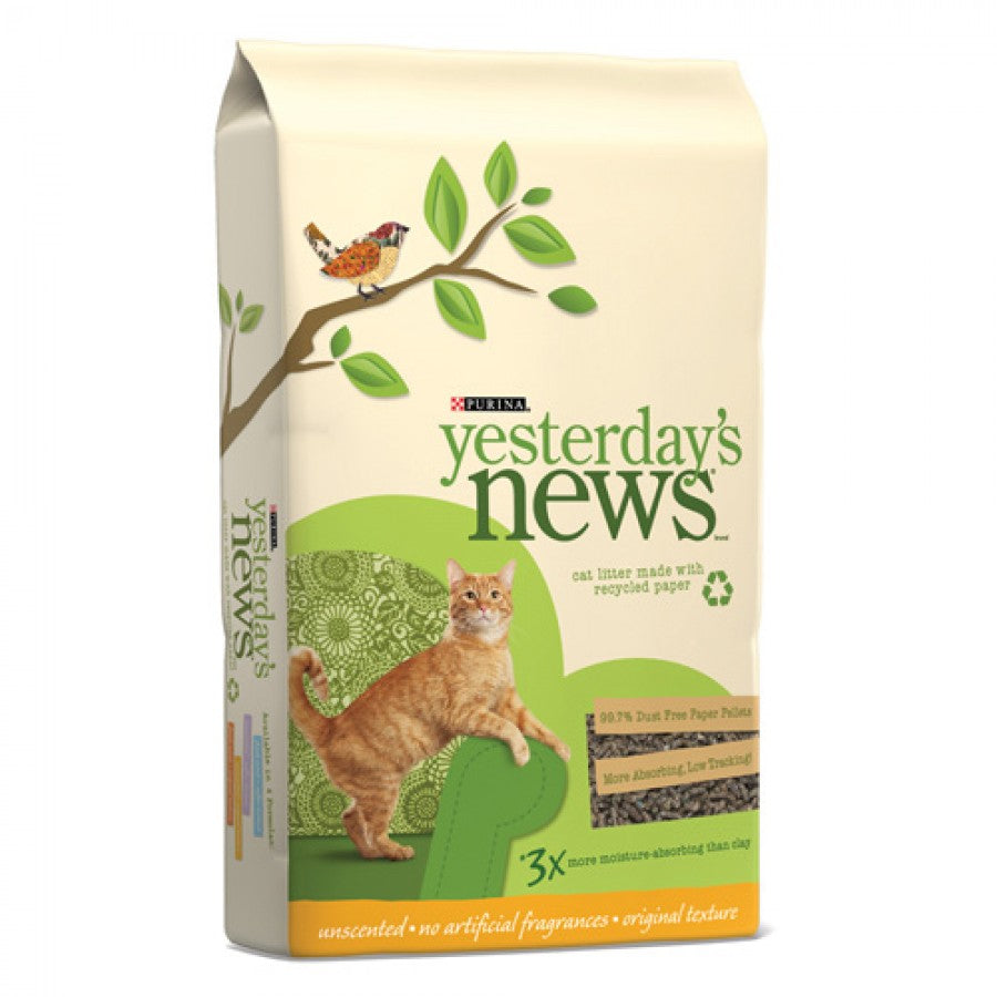 *S.O. - Up to 2 Week Wait* Purina - Yesterday's News Regular Unscented Cat Litter - 13.6KG (30lb)