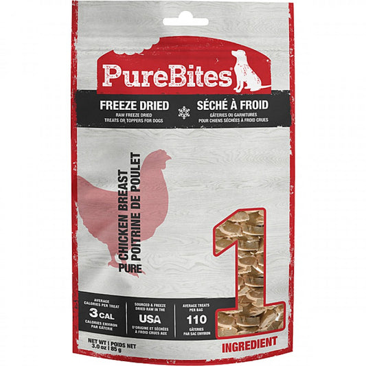 PureBites - Freeze Dried CHICKEN BREAST Dog Treats - 85GM (3oz)