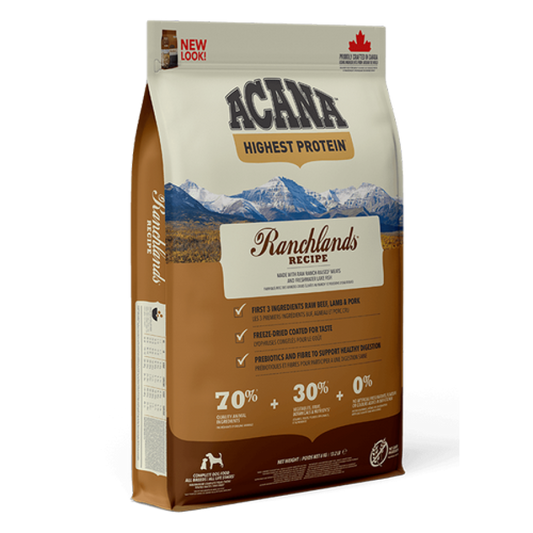 Champion Foods - Acana REGIONALS - RANCHLANDS Dry Dog Food - 6KG (13.2lb)