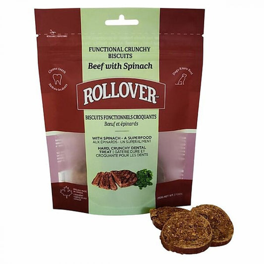 LocalID_60098 Rollover - Functional Crunchy Biscuits BEEF and SPINACH Dog Treat - 250GM