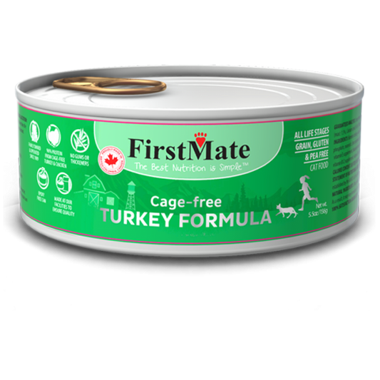 FirstMate - LID GF TURKEY Wet Cat Food - 156GM (5.5oz)