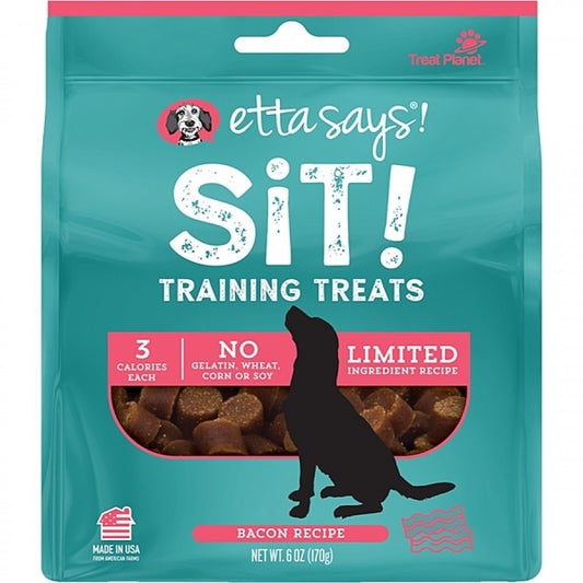 LocalID_58422 Etta Says - Sit! Training Treats PORK AND BACON Recipe Dog Treats - 170GM (6oz)