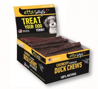 LocalID_698 Treat Planet - Etta Says Premium Crunchy DUCK Chews - Bulk 10CM (4in)