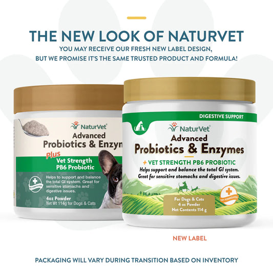 LocalID_70903 NaturVet - Advanced Probiotics & Enzymes Powder - 114GM (4oz)