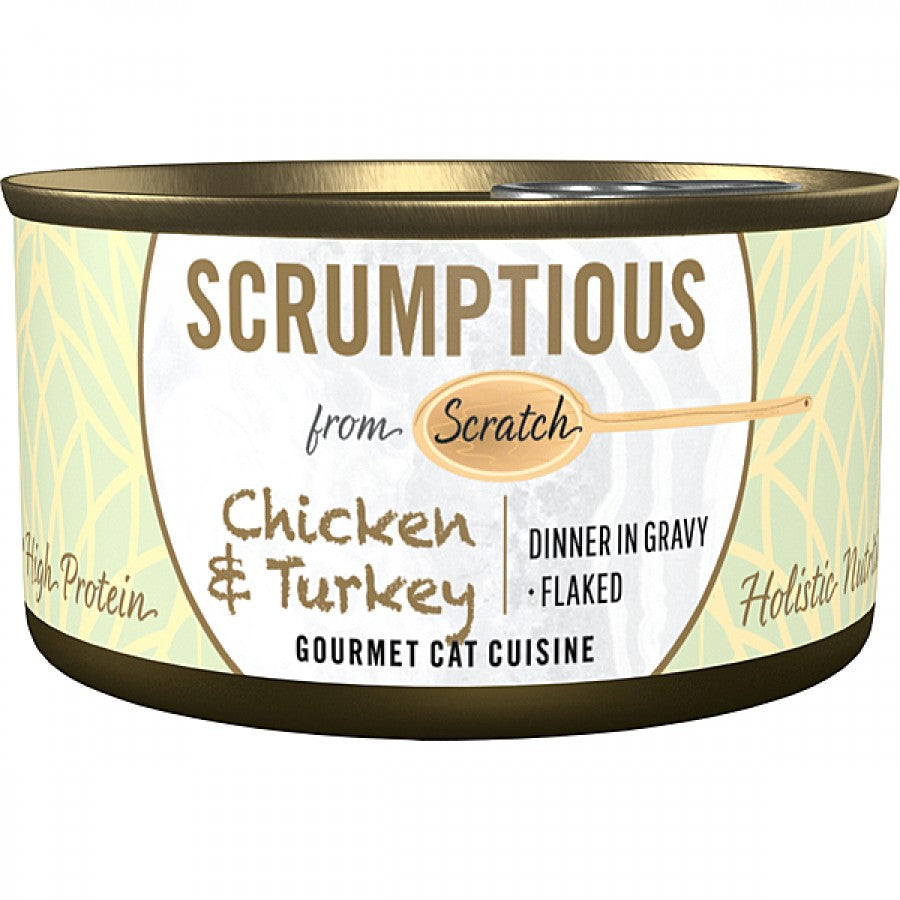 Scrumptious - CHICKEN and TURKEY Wet Cat Food - 80GM (2.8oz)