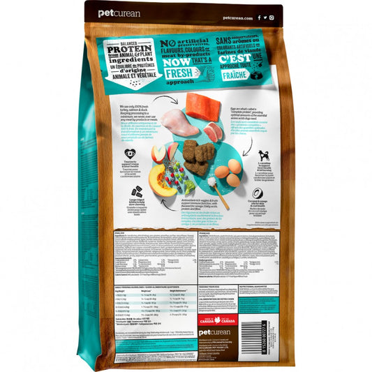 *S.O. - Up to 2 Week Wait* Petcurean - NOW TURKEY SALMON DUCK Large Breed Adult Dry Dog Food - 5.44KG (12lb)